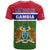 Gambia T Shirt Happy 58th Independence Anniversary Flag Style - Wonder Print Shop