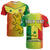 Custom Senegal T Shirt Lion With Senegal Map Reggae Style - Wonder Print Shop