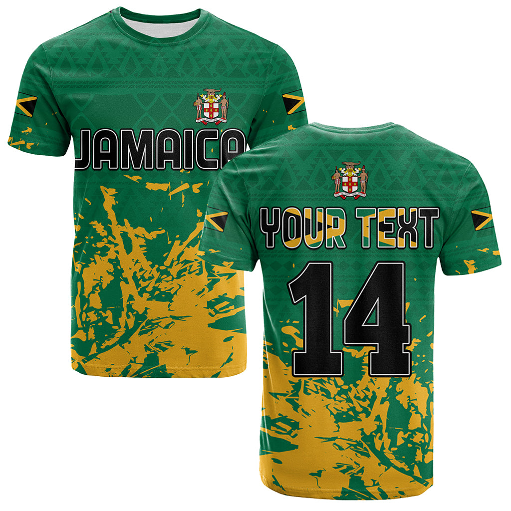 custom-text-and-number-jamaica-athletics-t-shirt-jamaican-flag-with-african-pattern-sporty-style