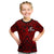 New Zealand Silver Fern Rugby T Shirt KID All Black Red NZ Maori Pattern LT13 - Wonder Print Shop