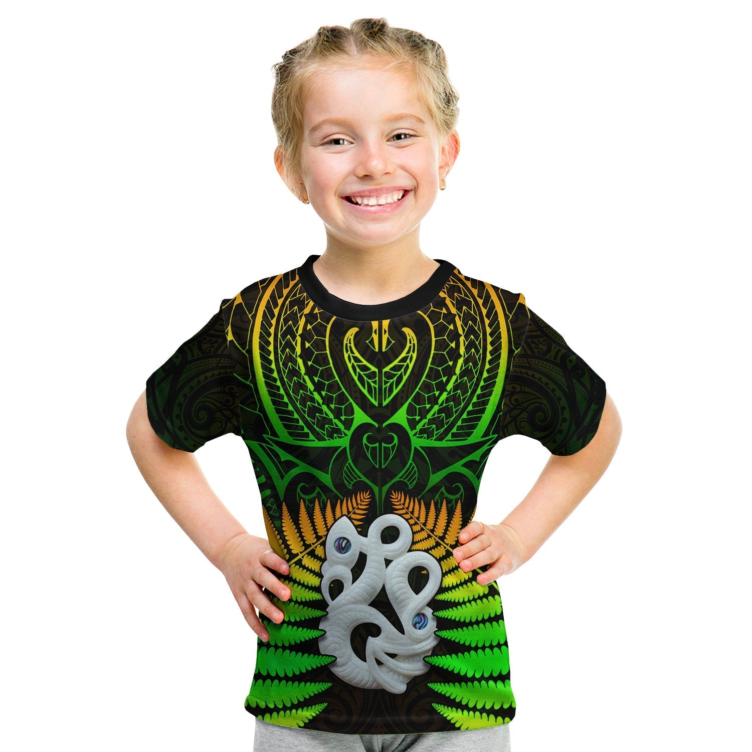 custom-text-and-number-aotearoa-fern-t-shirt-kid-new-zealand-hei-tiki-special-style