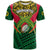 Custom Vanuatu Rugby T Shirt Coat Of Arms Polynesian Pattern - Wonder Print Shop