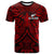 Custom Text and Number New Zealand Silver Fern Rugby T Shirt All Black Red NZ Maori Pattern LT13 - Wonder Print Shop