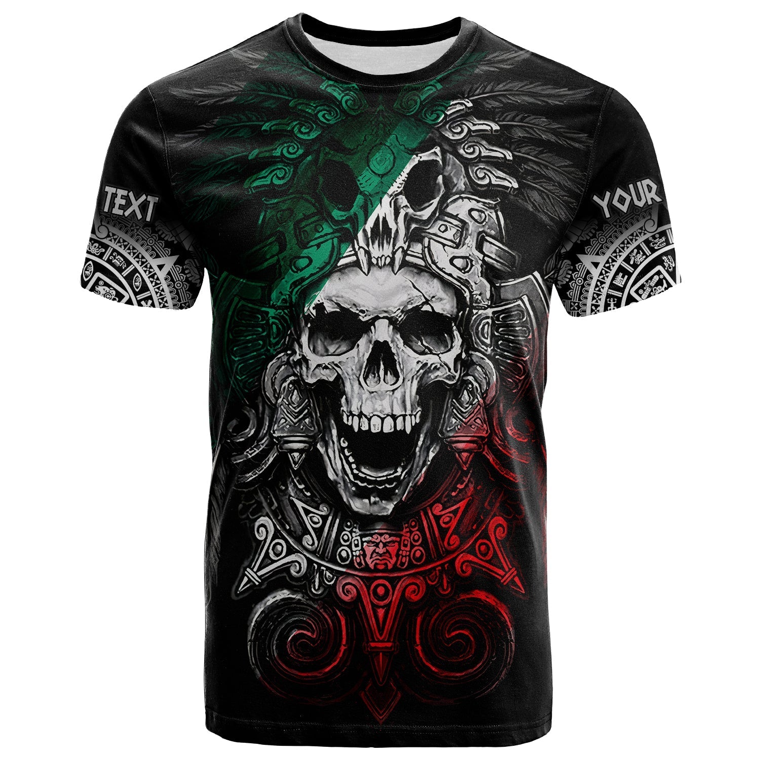 custom-personalised-mexico-t-shirt-skull-eagle-aztec-lt13