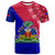 Haiti T Shirt Haiti Flag Dashiki Simple Style - Wonder Print Shop