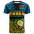 Custom Torba Province T Shirt Vanuatu Pig Tusk Polynesian Flag Style - Wonder Print Shop