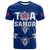 Custom Toa Samoa Rugby T Shirt Siamupini Proud Blue LT13 - Wonder Print Shop