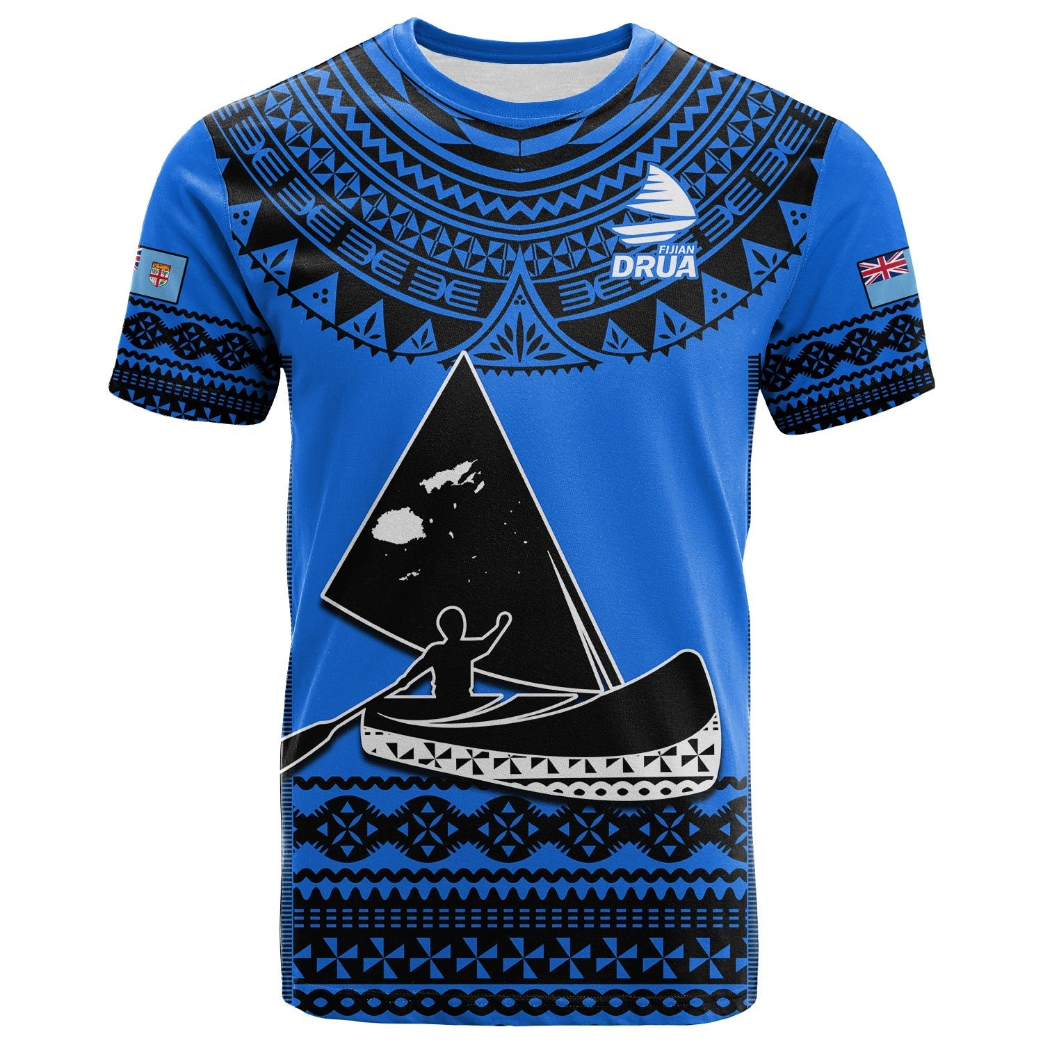 Fiji Rugby T Shirt Fijian Drua Super Polynesian Special Tapa Pattern - Wonder Print Shop