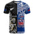 Custom All Black And Toa Samoa Rugby T Shirt NZ Maori Fern Mix Polynesian - Wonder Print Shop