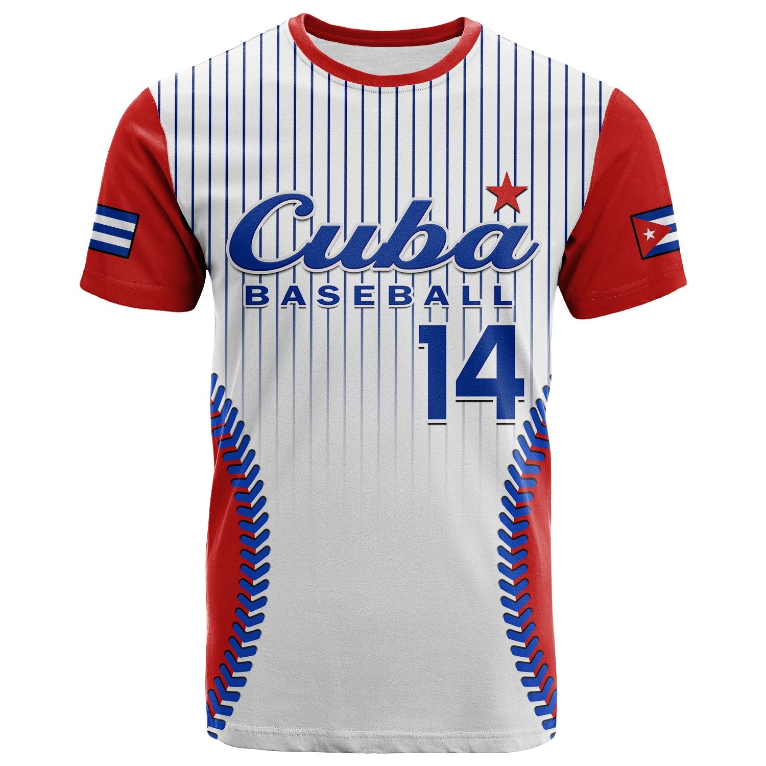 Custom Cuba T Shirt Baseball Sporty Style - Wonder Print Shop