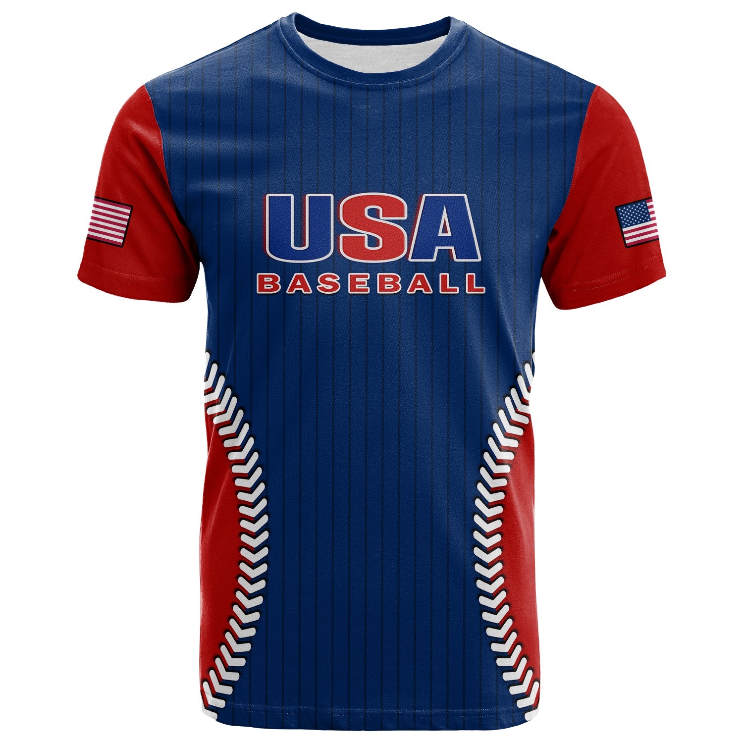 Custom United States T Shirt USA Baseball Sporty Style - Wonder Print Shop