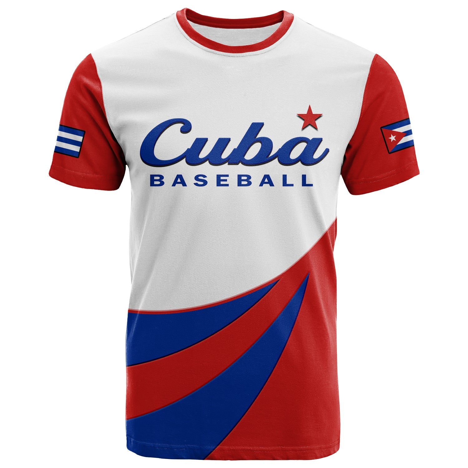 Custom Cuba 2023 T Shirt Baseball - Wonder Print Shop