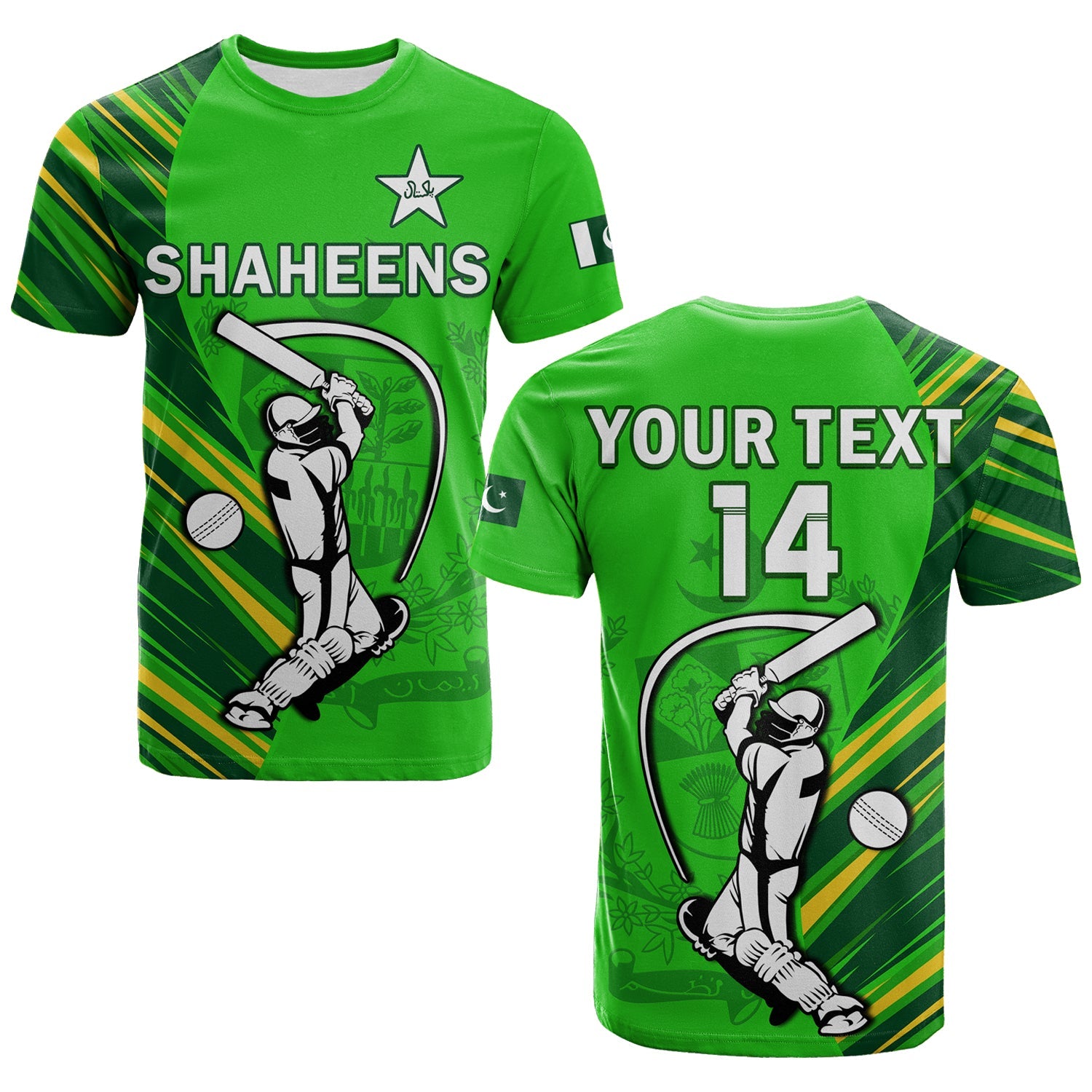 custom-text-and-number-pakistan-cricket-t-shirt-go-shaheens-simple-style