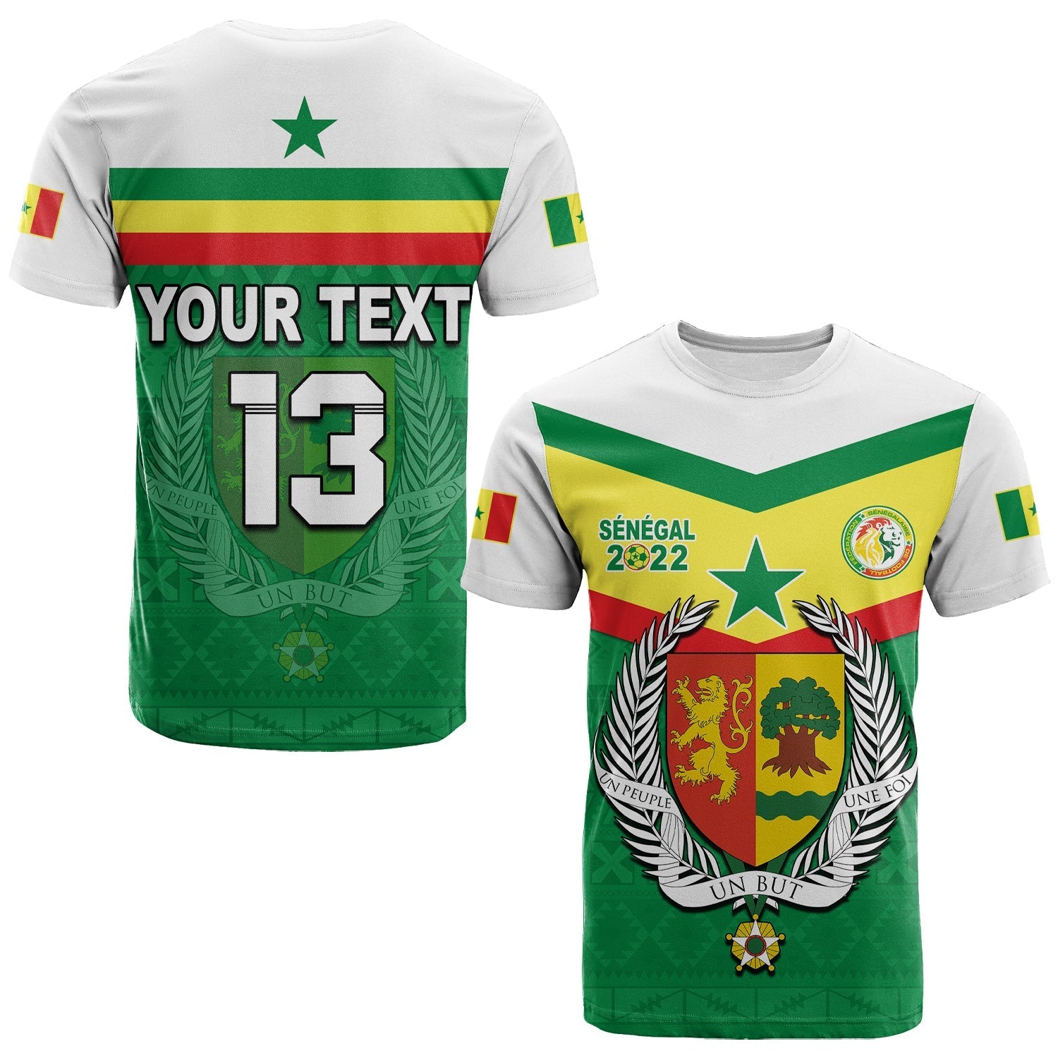 Custom Senegal 2022 Sporty T Shirt Lions of Teranga Proud Football LT13 - Wonder Print Shop