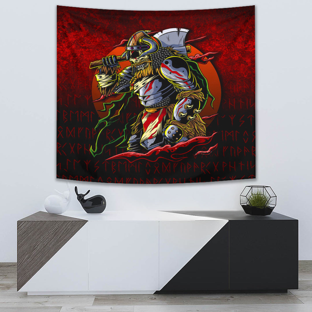 viking-tapestry-samurai-viking-warrior-ronin-berserk-armor-axe-tapestry