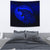 Viking Tapestry - Fenrir Viking 3D Tattoo - Blue Version Tapestry RLT12 - Wonder Print Shop