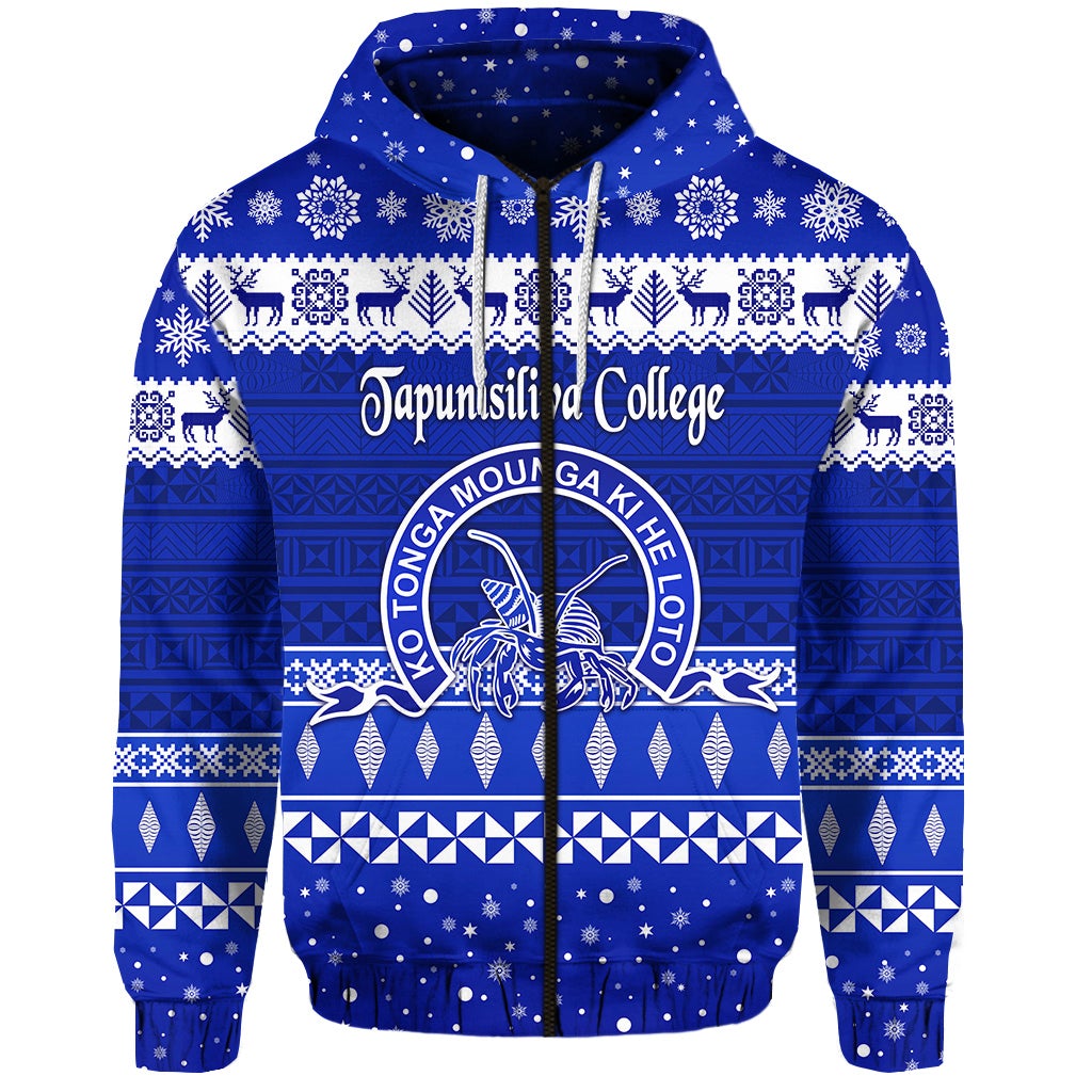 custom-personalised-tapunisiliva-college-christmas-zip-hoodie-simple-style