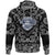 Viking Hoodie Tattoo Courage Scandinavian with Bandana Paisley Style RLT12 - Wonder Print Shop