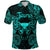 Custom Taurus Zodiac Polynesian Polo Shirt Unique Style Turquoise LT8 - Wonder Print Shop