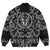 Viking Bomber Jacket The and Dragon Biting Tail with Bandana Paisley Style RLT12 - Wonder Print Shop