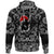 Viking Hoodie The Harsh God Odin Against The Background Of Red Sun with Bandana Paisley Style RLT12 - Wonder Print Shop