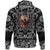 Viking Hoodie The Nasal Figure Of The Ship Drakkar In The Form Of Dragon with Bandana Paisley Style RLT12 - Wonder Print Shop