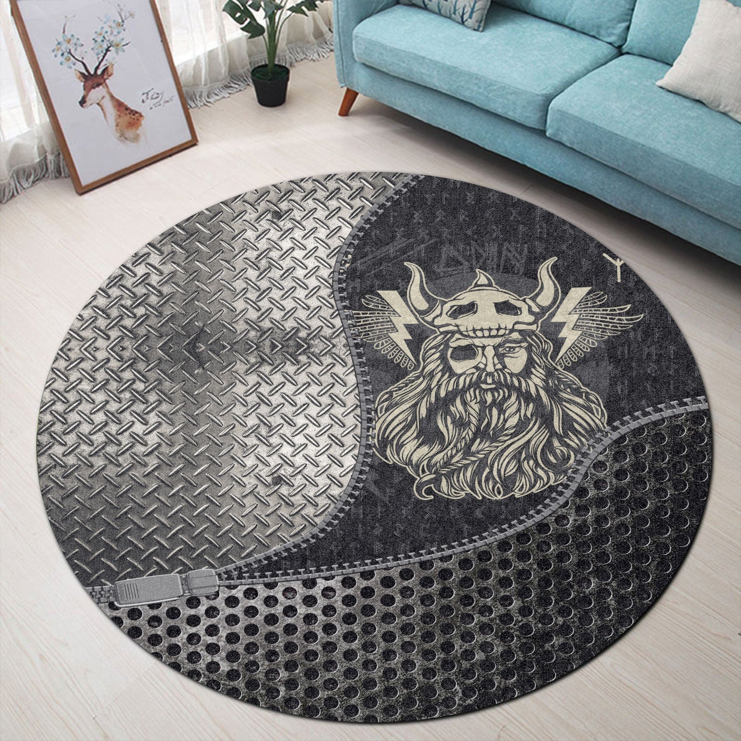 viking-carpet-the-norse-god-odin-round-carpet