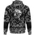 Viking Hoodie The Shaman In Skull Of An Animal with Bandana Paisley Style RLT12 - Wonder Print Shop