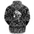 Viking Hoodie The Shaman In Skull Of An Animal with Bandana Paisley Style RLT12 - Wonder Print Shop