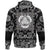 Viking Hoodie The Three Scandinavian Ships Drakkar with Bandana Paisley Style RLT12 - Wonder Print Shop