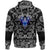 Viking Hoodie The Valkyrie At The Starry Sky Through Which Flies Flock Of Birds with Bandana Paisley Style RLT12 - Wonder Print Shop