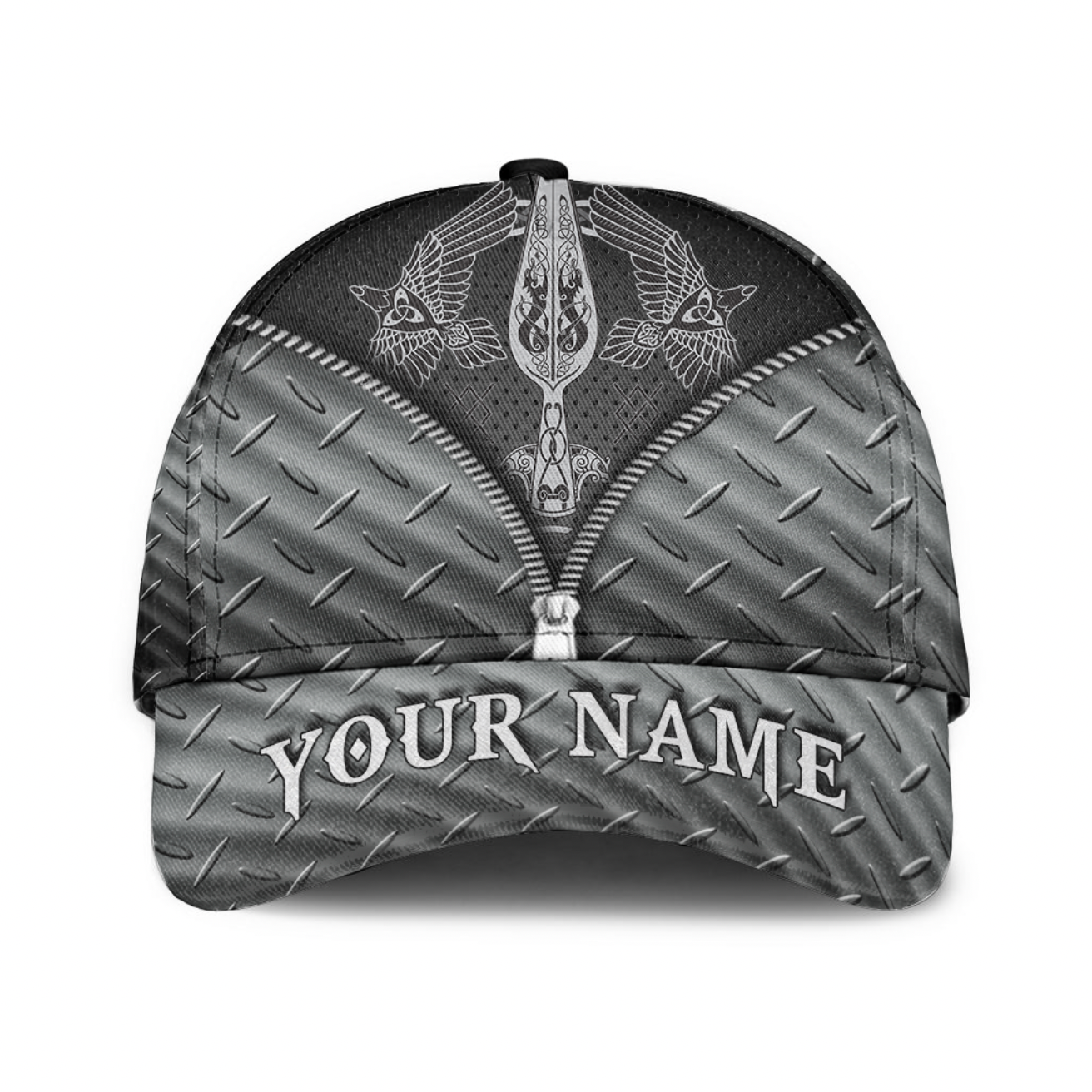 custom-viking-classic-cap-the-spear-of-the-god-odin-gungnir-two-ravens-classic-cap