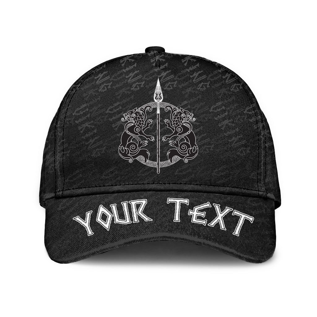 viking-classic-cap-custom-the-spear-of-the-god-odin-gungnir-two-wolves-classic-cap