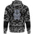 Viking Hoodie Thors Hammer Axe Viking with Bandana Paisley Style RLT12 - Wonder Print Shop