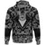 Viking Hoodie Tiger and Raven Vikings Helmet with Bandana Paisley Style RLT12 - Wonder Print Shop