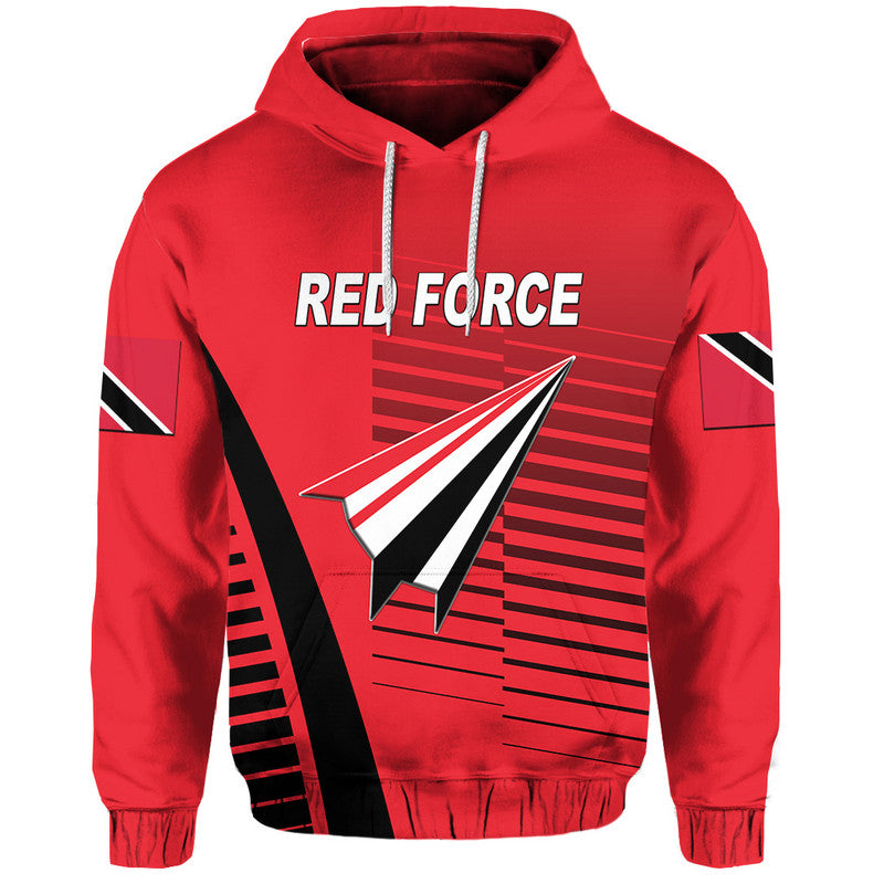 Custom Trinidad And Tobago Cricket Red Force Hoodie Simple Style LT8 - Wonder Print Shop