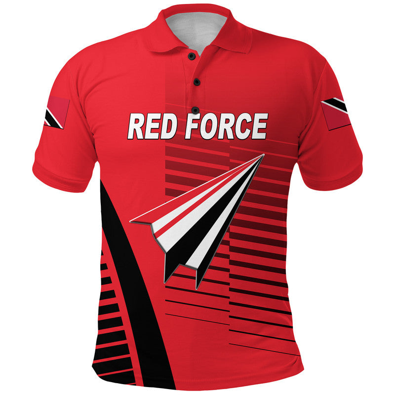 Custom Trinidad And Tobago Cricket Red Force Polo Shirt Simple Style LT8 - Wonder Print Shop