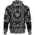 Viking Hoodie Triple Horn Of Odin and Runes with Bandana Paisley Style RLT12 - Wonder Print Shop