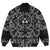 Viking Bomber Jacket Triple Horn Of Odin New with Bandana Paisley Style RLT12 - Wonder Print Shop