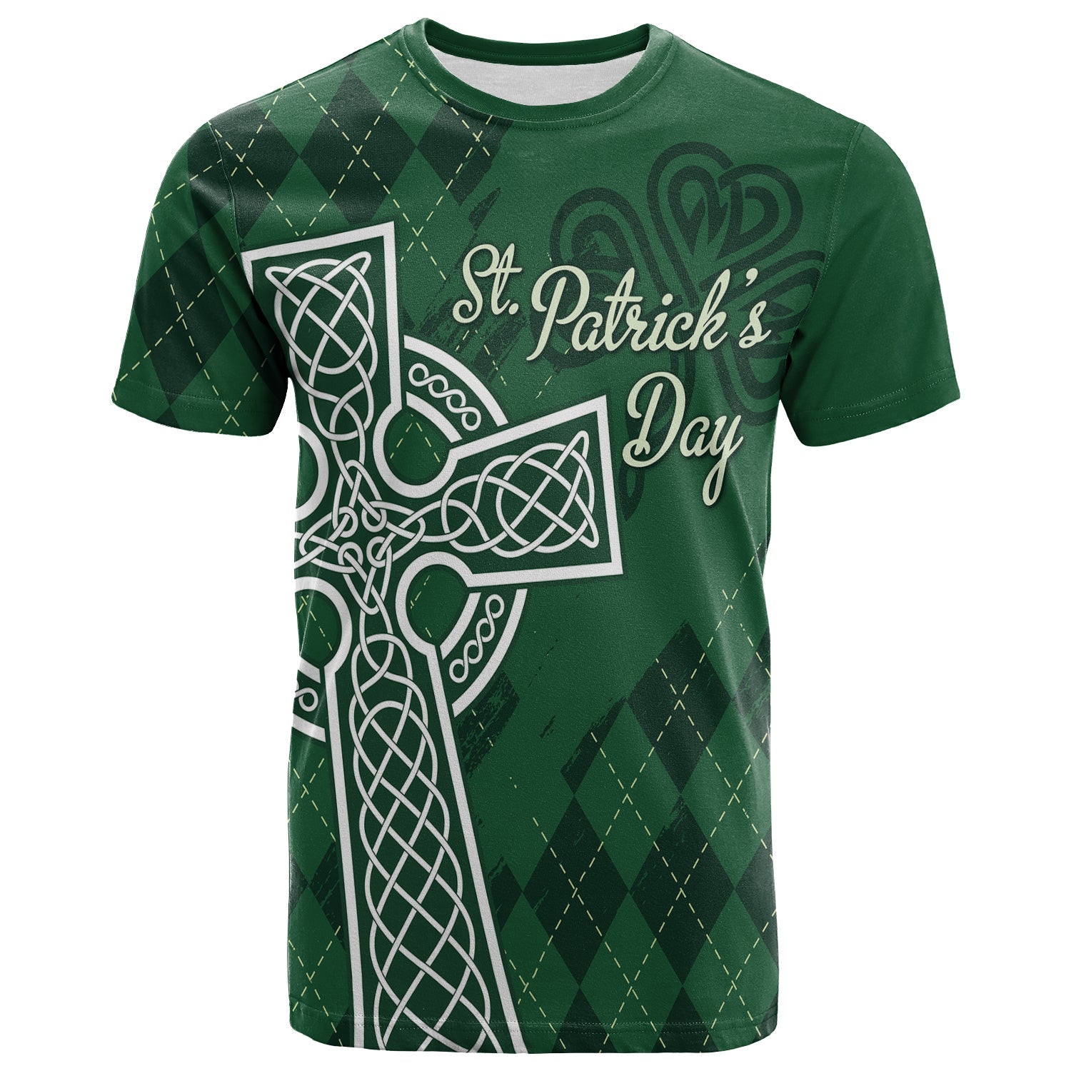 Irish T Shirt St. Patrick Day Mix Celtic Cross - Wonder Print Shop