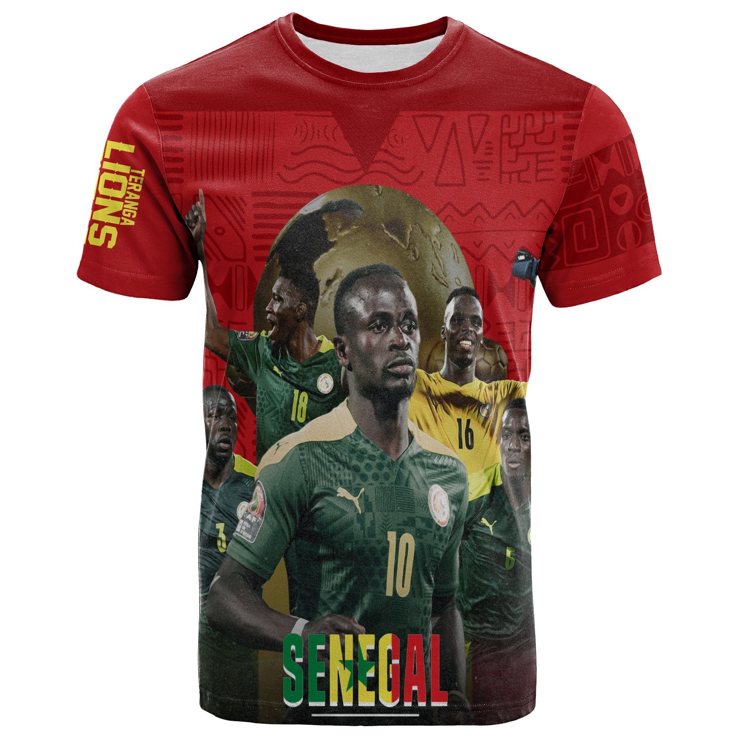 Senegal AFCON 2022 Champions T Shirt Teranga Lions - Wonder Print Shop