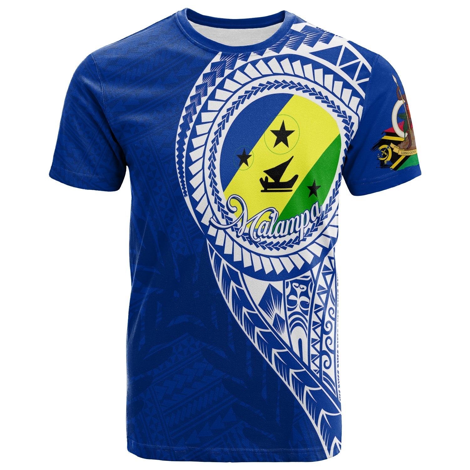 Custom Vanuatu Malampa Province T Shirt Malampa Emblem - Wonder Print Shop