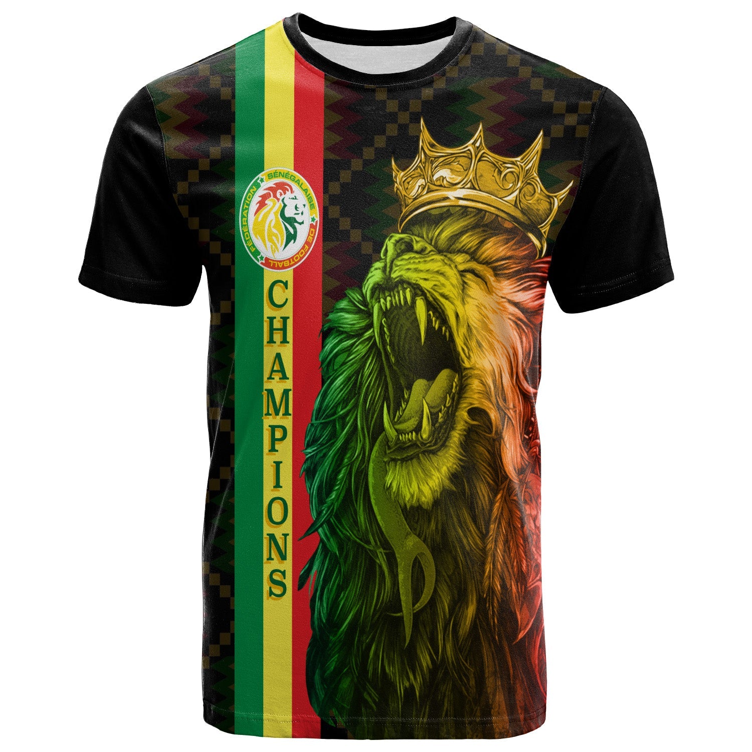 Senegal Football Champion Personalised T Shirt History Makers - Wonder Print Shop