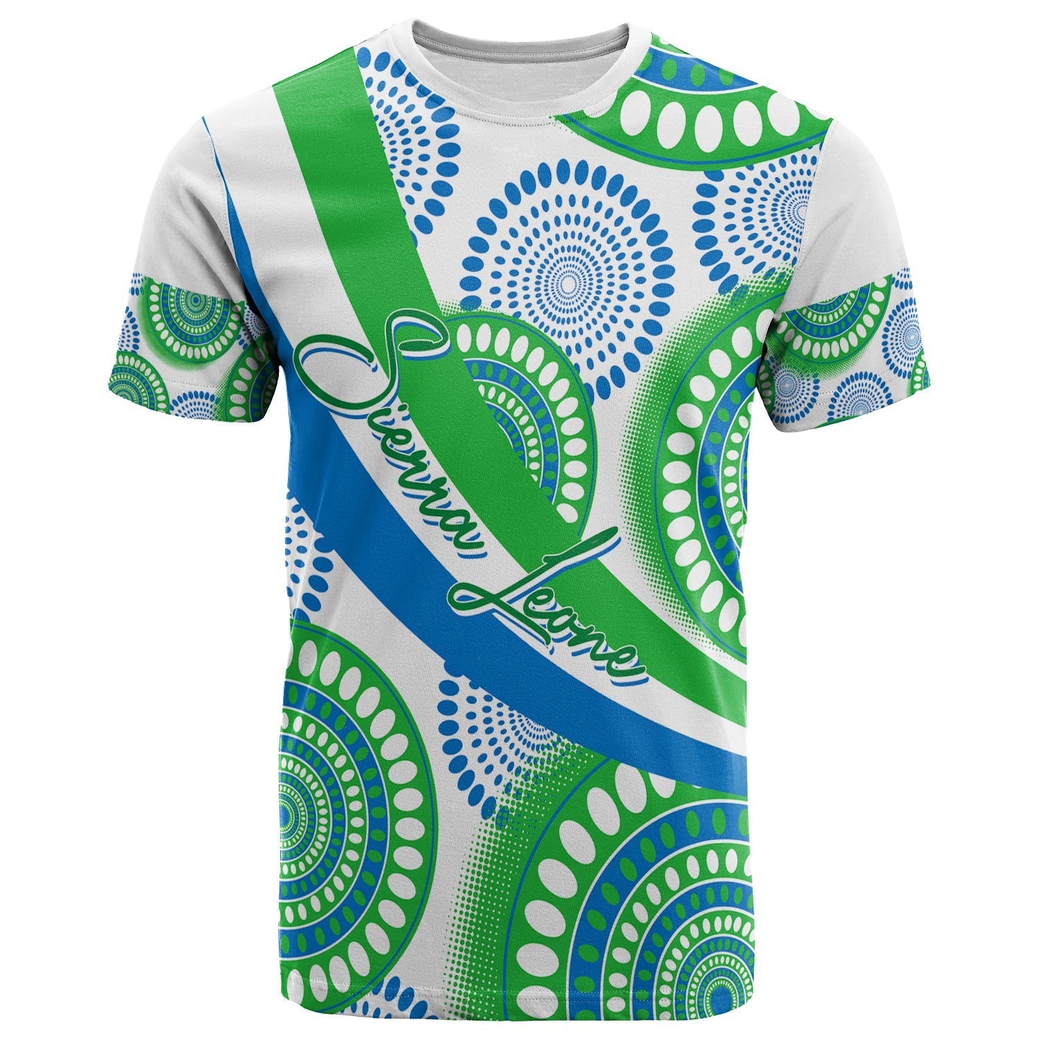 Sierra Leone Personalised T Shirt Ankara Style - Wonder Print Shop