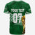 Personalised Saudi Arabia World Cup 2022 T Shirt Green Falcons - Wonder Print Shop