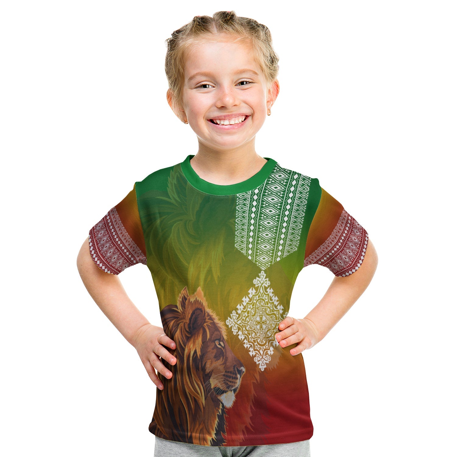 custom-personalised-ethiopia-lion-of-judah-kid-t-shirt-ethiopia-flag-gradient