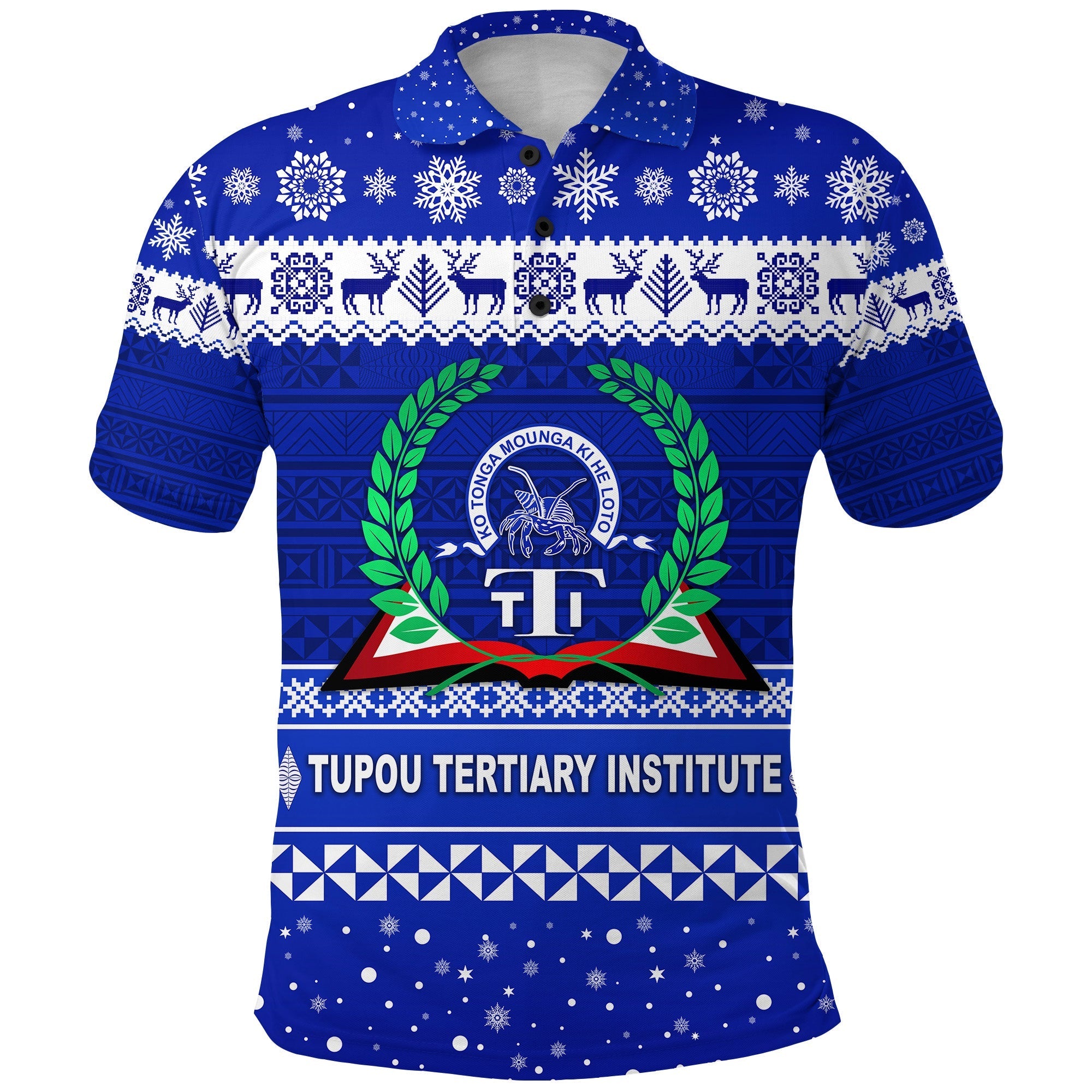 Tupou Tertiary Institute Christmas Tonga Polo Shirt Simple Style LT8 - Wonder Print Shop