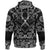 Viking Hoodie Two Crossed Swords and Skull with Bandana Paisley Style RLT12 - Wonder Print Shop