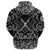 Viking Hoodie Two Crossed Swords and Skull with Bandana Paisley Style RLT12 - Wonder Print Shop