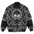 Viking Bomber Jacket Two Ravens Of The God Odin In Scandinavian Style with Bandana Paisley Style RLT12 - Wonder Print Shop